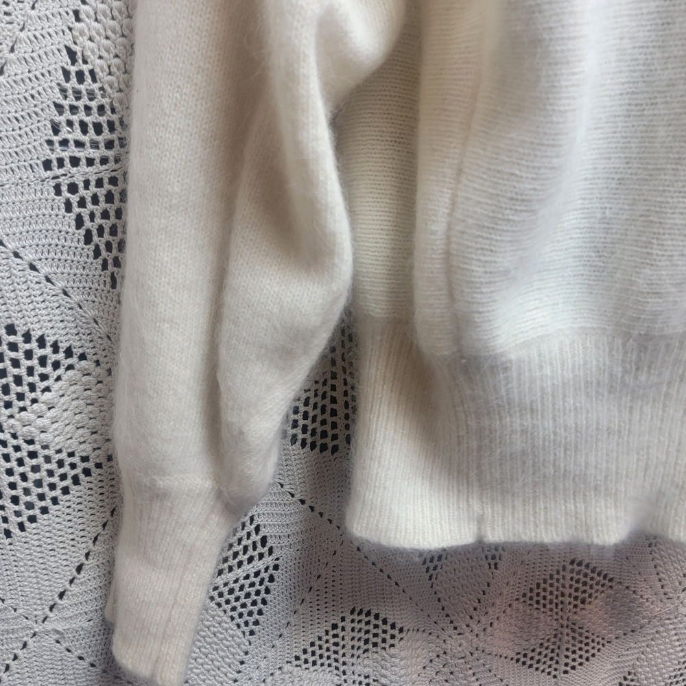 Patchwork Lambswool, Angora, Leather & Snakeskin … - image 2